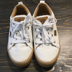 Harley-Davidson Tan and White Sneakers